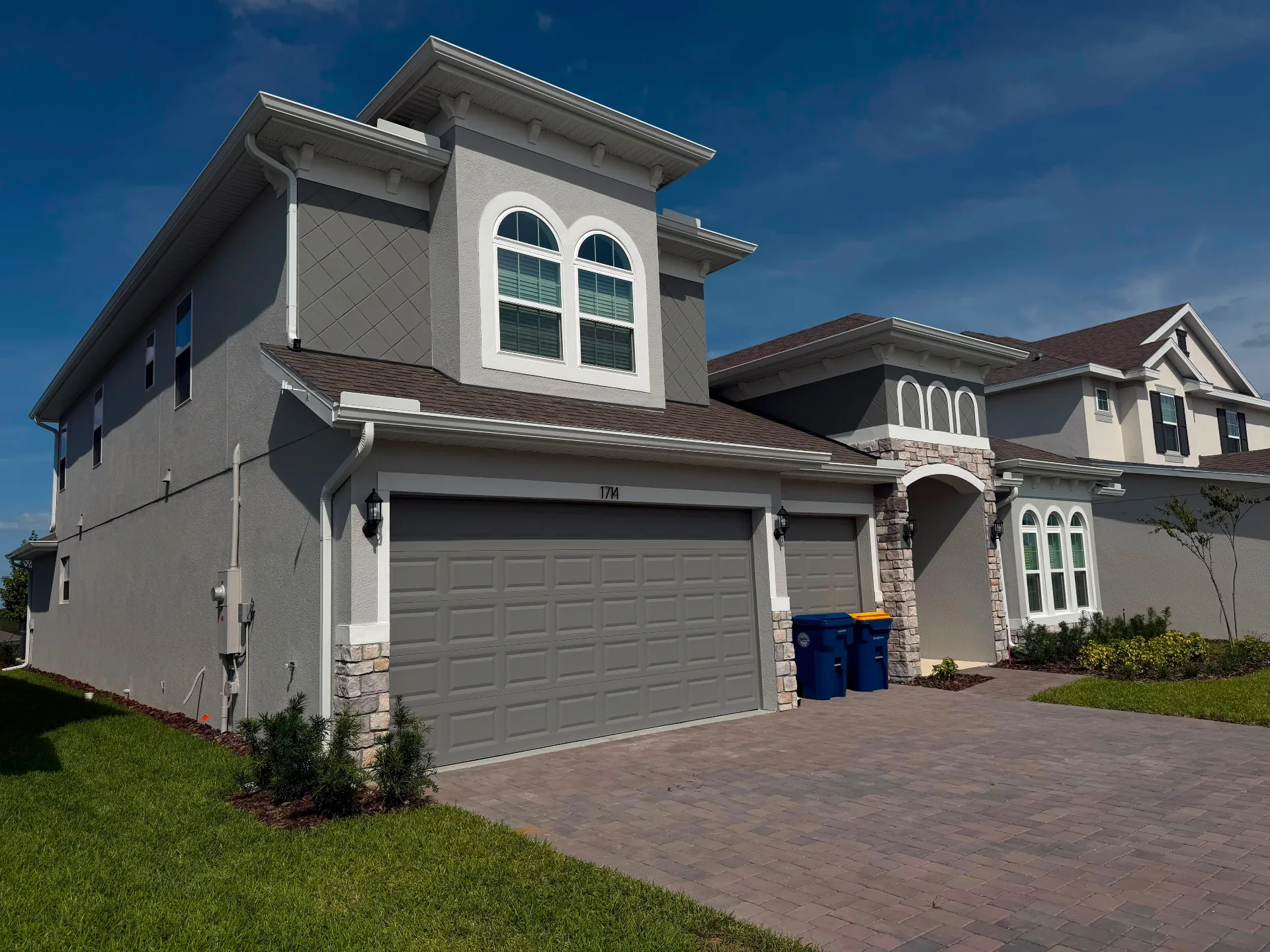 Luxury Florida home at sunset
